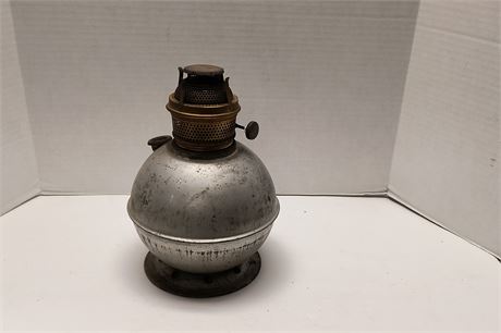 Vintage Oil Lamp Missing Glass Globe