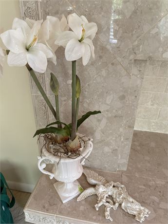 Floral Arrangement and Angel