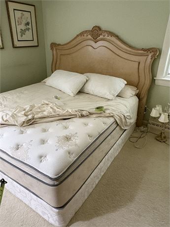 King Size  "Thomasville" French Style Bed and Nice Mattress