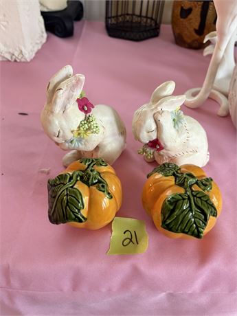 Decor, Bunnies and Pumpkins