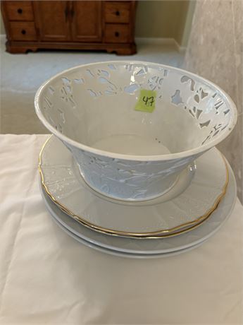 Bowl and Plates