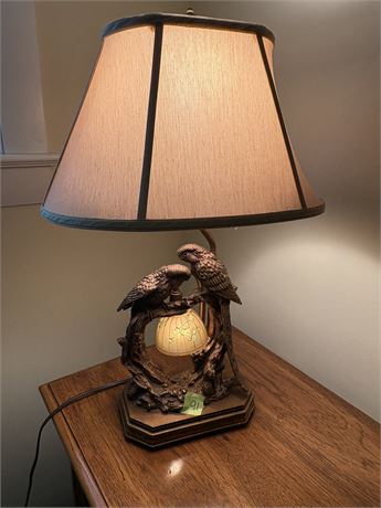 Vintage Parrot Lamp with Night Light