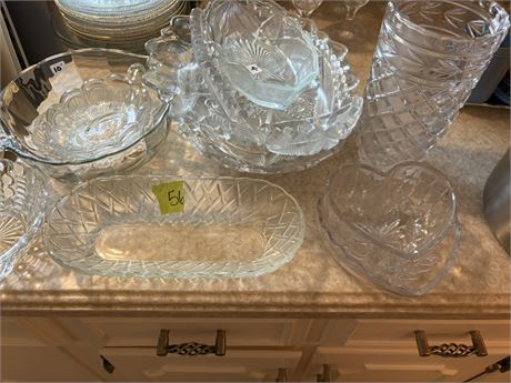 Crystal and Glassware, Heart-Shaped Dishes