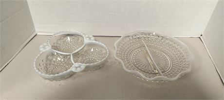 1950's moonstone hobnail Anchor Hocking
