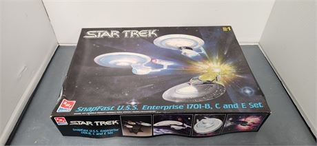 AMT Star Trek Snapfast USS Enterprise 1701-B,C And E Model Kit