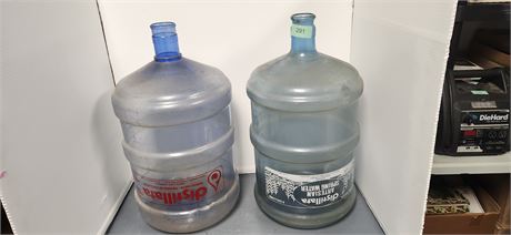2 Plastic Water Jugs