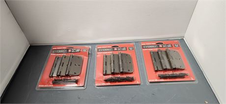3 Pack Everbilt 1/2 in. Hinge Project Pack Security Locking Feature.