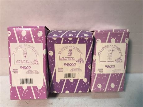 1991,92 & 93 Precious Moments Symbols of Membership