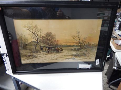 Framed Carl Weber Artwork