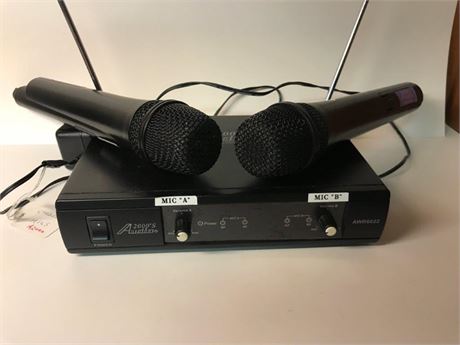 Audio 2000'S Duel Wireless Microphone Set
