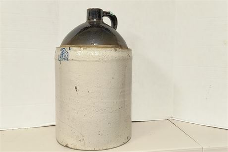 Vintage Stoneware Whiskey Jug. Shows Some Wear