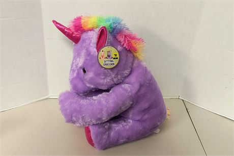 Sitting Unicorn Plush Toy