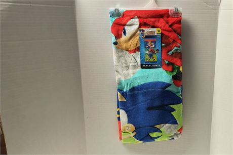 New Sonic The Hedgehog Beach Towel