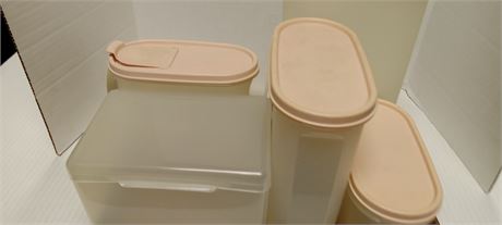 Vintage Set Of Tupperware Storage Containers
