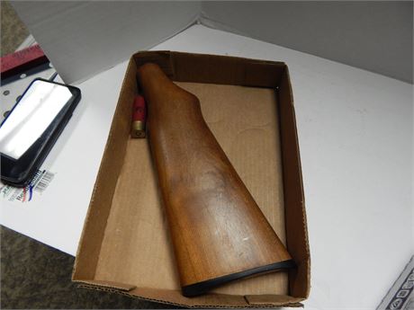 Arms Co. Rifle Stock & Shotgun Shell