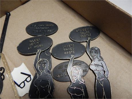 Vintage Adult Themed Drink Stir Sticks