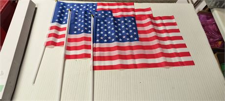 Lot Of 15 American Flags. Size 12x18 Inch