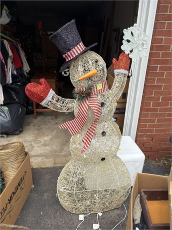 Large Lighted Snowman