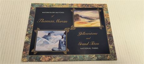 Thomas Moron Reproduction Watercolor Sketches Of Yellowstone & Grand Feton