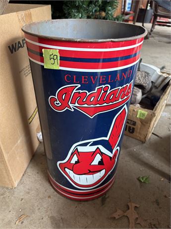 Cleveland Indians Trash Can
