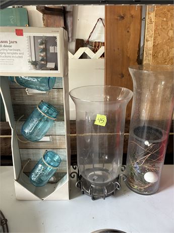 Decor, Candle Holders, Mason Jars