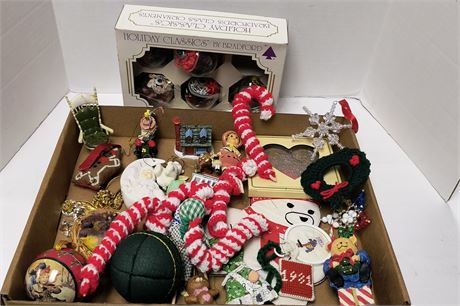 Flat Of Christmas Ornaments