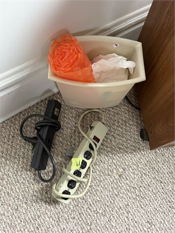 Outlet Strips, trash Can