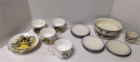 Lenox Glassware & Staffordshire Bone China Glassware