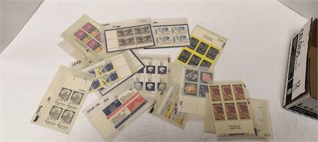 Flat Of Collectible Postage Stamps