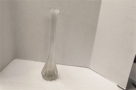 Large Clear Glass Vase