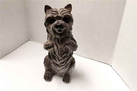 Sitting Up Dog Statue