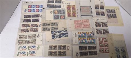 Flat Of Collectible Postage Stamps