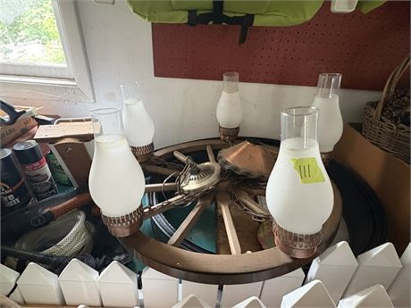 Wagon Wheel Light Fixture