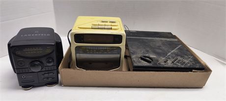 Vintage SoundeSign Radio & Lagerfeld Radio & Panasonic Answering Machine