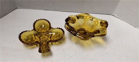Vintage Amber Glassware
