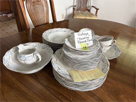 Vintage "Favolina" Poland China Set