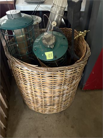 Basket, Bird Houses
