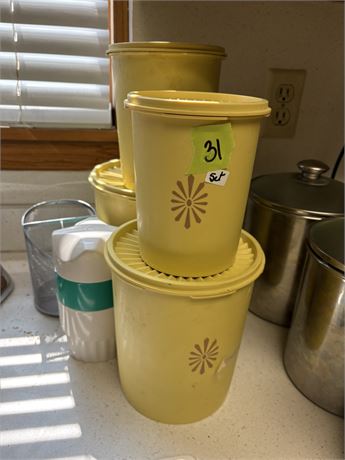 Vintage Plastic Storage Containers