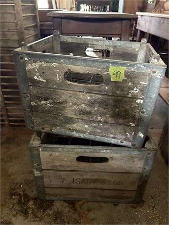 Antique Milk Crates