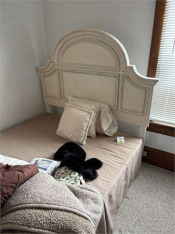 Queen Headboard and Frame (Blankets NOT Included)