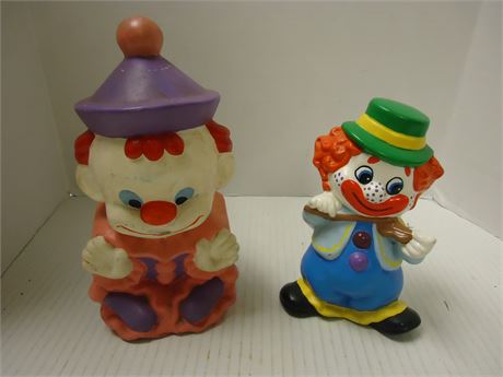 Clown Bank & Clown Statue