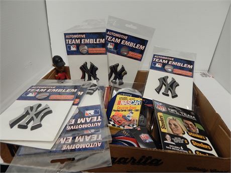 Flat Of Various Sports Collectibles