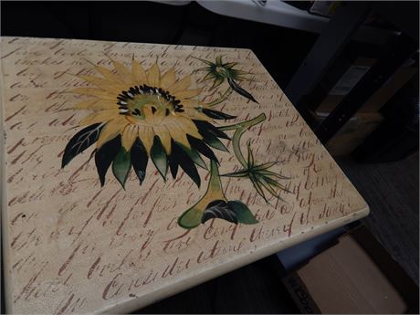 Sunflower Folding Small Metal Table