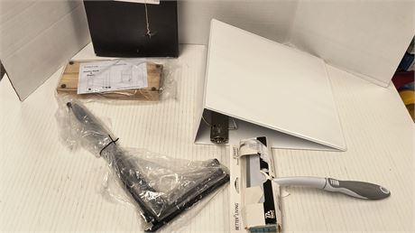 Jewelry Stand & Shower Squeegee & Binder