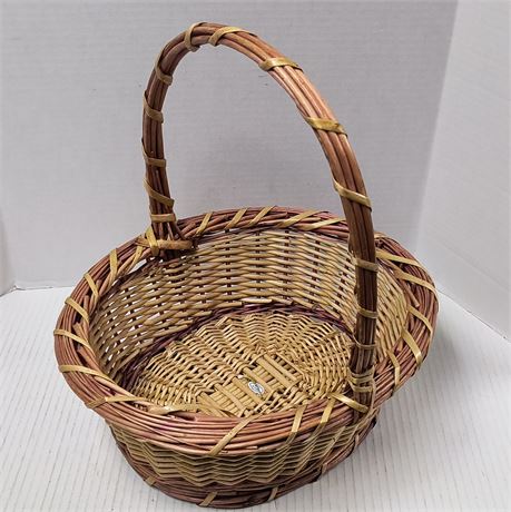 Wicker Basket With Handle