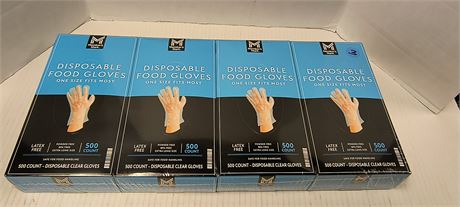 Lot Of Disposable Food Gloves