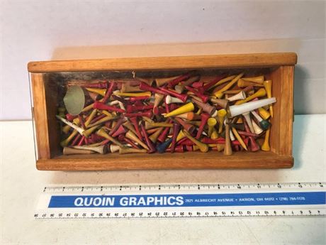 Display Case of Golf Tees
