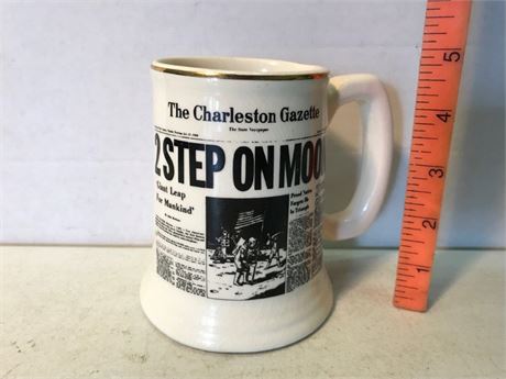 The Charleston Gazette Man on Moon Mug