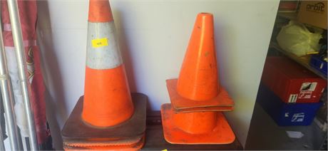 6 safety cones