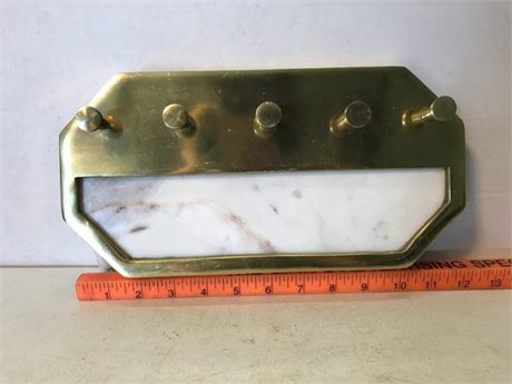 Brass & Marble Coat Hanger